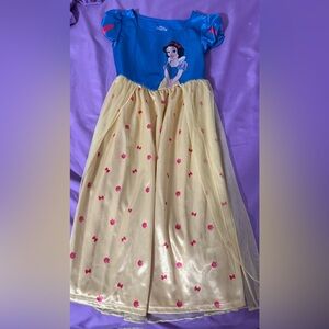Disney Blue and Yellow A-Line Skirt with Pink Details